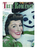 True Romance Vintage Magazine - December 1945 - Snowman