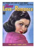 True Love and Romance Vintage Magazine - September 1939 - Joan Bennett