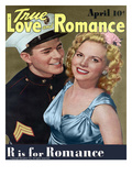 True Love and Romance Vintage Magazine - April 1943 - Cover