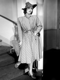 The Doctor Takes a Wife  Loretta Young  in a Navy-And-White Wool Coat by Irene  1940