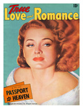 True Love Romance Vintage Magazine - October 1941 - Ellen Drew  Paramount Star