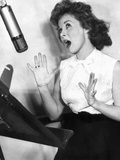 I'Ll Cry Tomorrow  Susan Hayward At Recording Session  1955