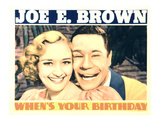 When's Your Birthday  Marian Marsh  Joe E Brown  1937