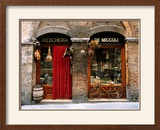 Bicycle Parked Outside Historic Food Store  Siena  Tuscany  Italy