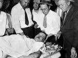 John Dillinger  Public Enemy No 1  Lying on a Slab in the County Morgue in Chicago