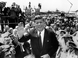Sen John Kennedy Arrives at Los Angeles International Airport for the 1960 Democratic Convention