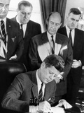 Pres John Kennedy Signs Bill Allowing US to Purchase Half of the United Nations $200 Million Bonds