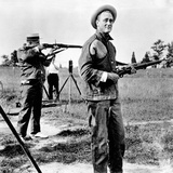 Franklin Roosevelt on a Rifle Range at Indian Point  New York