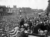 Democratic Presidential Candidate  Franklin Roosevelt  Speaks to Crowd of 10 000  Butte  Montana