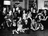 Pres Franklin and Eleanor Roosevelt with Grandchildren at His Fourth Inauguration  Jan 20  1945