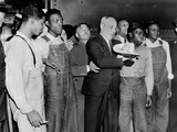 'Scottsboro Boys' and Radical Lawyer Samuel Leibowitz Cheer at Penn Station