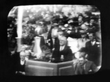 Television Broadcast Image of Pres Franklin Roosevelt at Opening Ceremonies at New York Worlds Fair