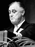 Pres Franklin Roosevelt Speaking to Annual Red Cross Convention Delegates  Apr 25  1939