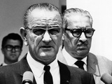 President Lyndon Johnson with Supreme Court Nominee  Thurgood Marshall
