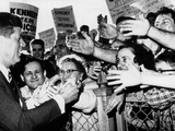 President John Kennedy Greets Well-Wishers