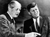 British Prime Minister Harold Macmillan Meets with President John Kennedy in Washington