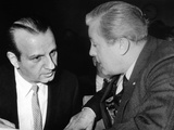 Melvin Belli Confers with His Client  Jack Ruby  Prior to Bail Hearing