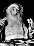 A Homeless Man  Enjoys a Free Lunch at the Bowery Follies in New York