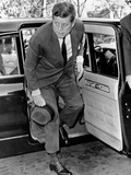 President John Kennedy Steps from His Limousine During the Cuban Missile Crisis