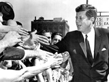 President John Kennedy Shakes Hands as He Arrives at Independence Hall  July 4  1962