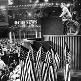 Alabama Governor George Wallace Sits in a Wheel Chair to Address the 1972 Democratic Convention