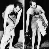 Republican Vice President-Elect Richard Nixon after an Ocean Swim