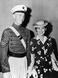 Mrs Dwight D Eisenhower with 22 Year Old John after West Point Graduation  Jun 6  1944