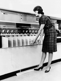 IBM 1419 Magnetic Character Reader Read and Sorted Checks at Up to 1600 Per Minute  Aug 24  1961