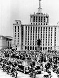 President Richard Nixon and President Nicolae Ceausescu Ride Through Bucharest  Romania