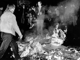 Students Burn Garbage in the Latin Quarter of Paris as New Violence Erupted Early May 23  1968