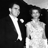 Vice President Richard and Patricia Nixon at Pre-Inauguration Festivities  Jan 17  1956