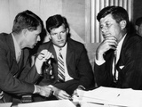 Three Kennedy Brothers at Rackets Hearing
