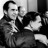 President Nixon with His Arm around Democratic Majority Leader Carl Albert