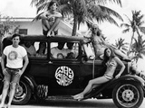 Students During Spring Break at Ft Lauderdale with 1930s Roadster  Apr 20  1968