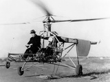 Igor Sikorsky at the Controls of the VS-300 Helicopter