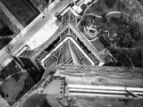 View to the Ground from the Heights of the Eiffel Tower