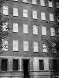 Bricked Up Windows Along the Berlin Wall on Border of French and Soviet Sectors  Oct 25  1963
