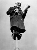 Alvin 'Shipwreck' Kelly Top a Flagpole Near College Park  Maryland  in October 1942