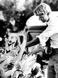 Robert Kennedy Shaking Hands During 1968 Campaign