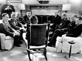 President Kennedy Meets on May 9  1961 with Leaders of the News Media