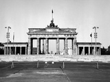 The Brandenburg Gate in East Berlin Behind the Berlin Wall
