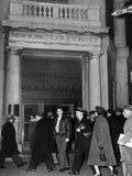 Entrance of the New York Stock Exchange  Jan 21  1955