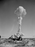 US Marines in Battle Exercises During Atomic Bomb Testing