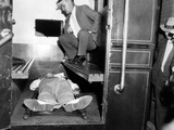 John Dillinger  Dead in Police Patrol Wagon  Taken from Scene by FBI Agents  Chicago  Jul 22  1934