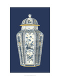 Asian Urn in Blue and White I