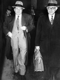 New York Organized Crime Boss  Frank Costello (Left)  with His Lawyer  George Wolf