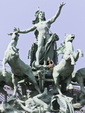 The Quadriga Sculpture at the Grand Palais  Paris  France