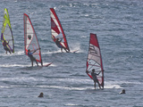 Windsurfers  Hookipa Beach Park  Maui  Hawaii  USA
