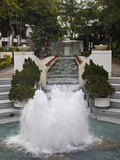 Waterfall in Hong Kong Park  Hong Kong  China