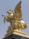 Pegasus Statue at the Pont Alexander Iii Bridge  Paris  France